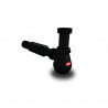 Sifon negro extensible simple 1 1/2" 40/50mm Duke