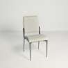 Silla 512 asiento y respaldo tapizado cromada Simet