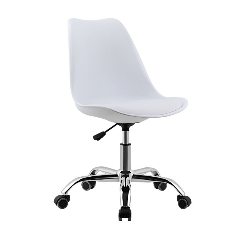 Silla Tulip oficina giratoria blanca Vonne