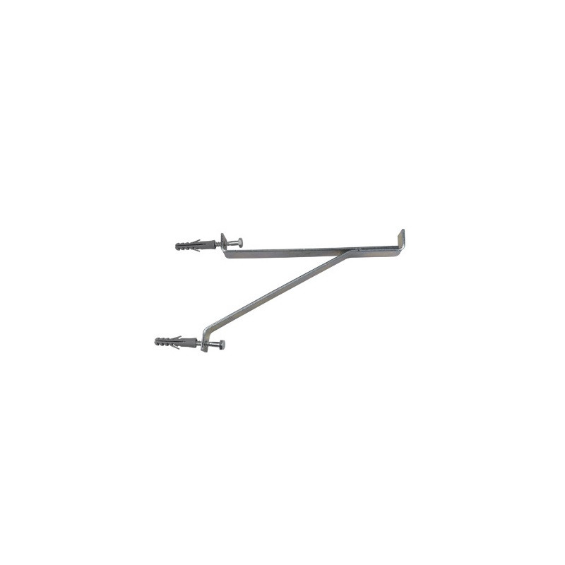 Soporte galvanizado 40 cm para amurar Gramtor