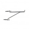 Soporte galvanizado 40 cm para amurar Gramtor