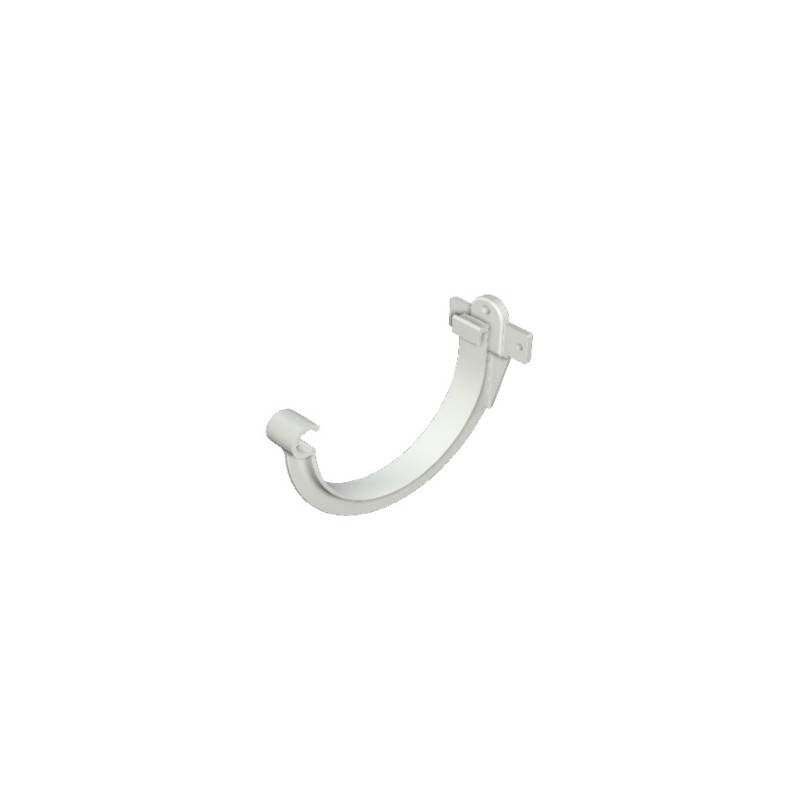 Soporte PVC blanco canaletas Pluvitubo