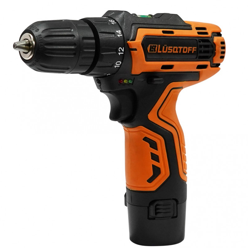 Taladro atornillador a bateria 12V Lusqtoff