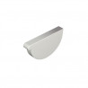Tapa PVC derecha para canaletas Pluvitubo