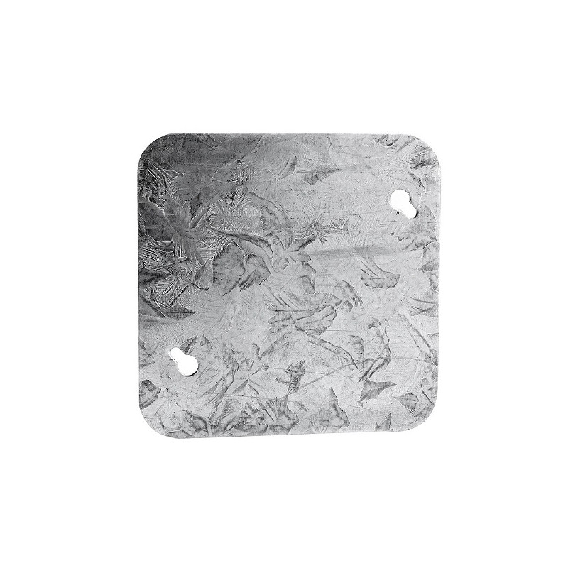 Tapa ciega 10 x 10 cm chapa galvanizada
