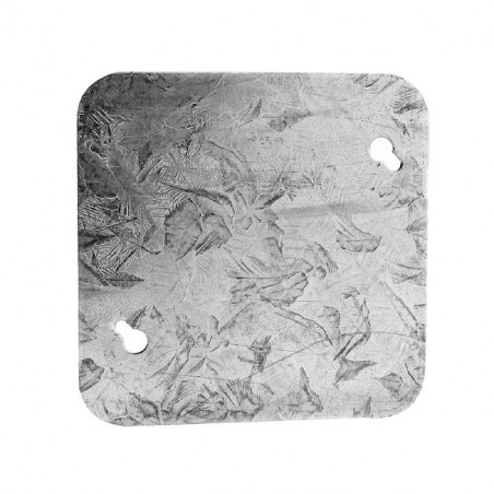Tapa ciega 10 x 10 cm chapa galvanizada