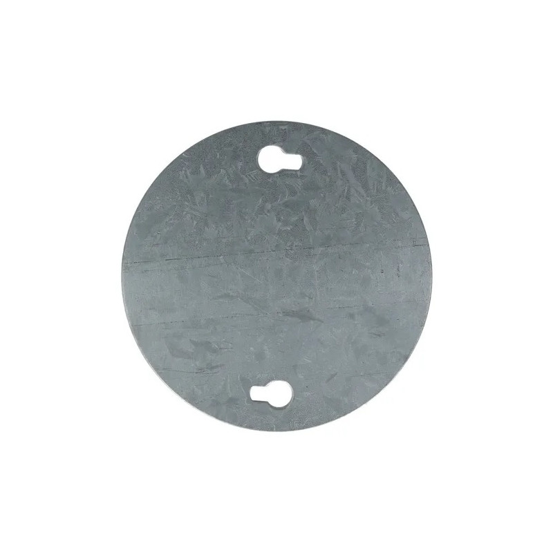 Tapa ciega 9 cm chapa galvanizada