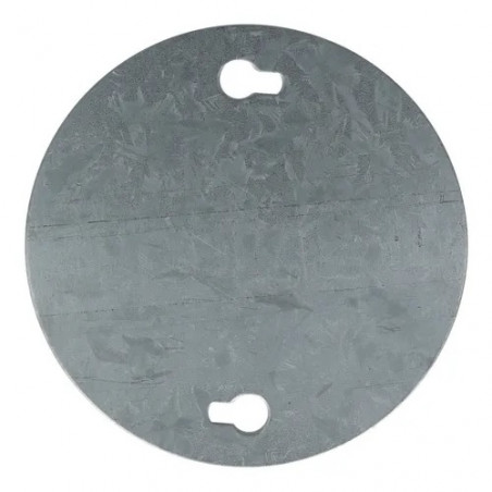 Tapa ciega 9 cm chapa galvanizada
