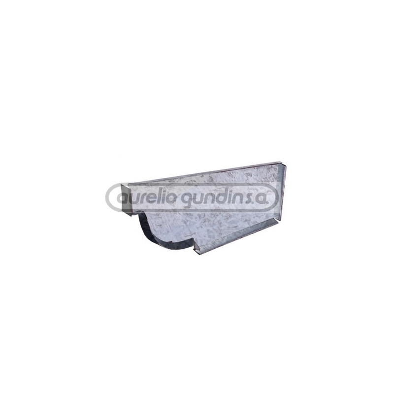 Tapa chapa galvanizada para canaleta moldura