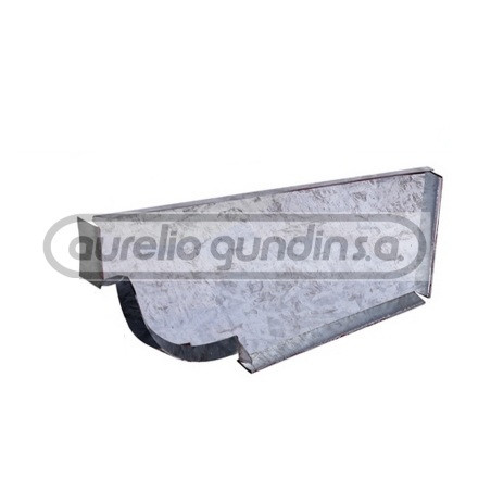 Tapa chapa galvanizada para canaleta moldura