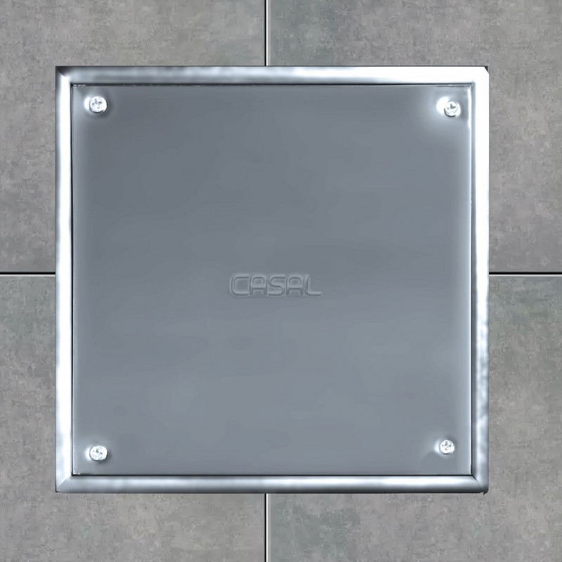 Tapa ciega alto transito 20 x 20cm acero