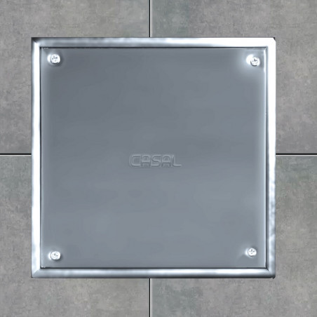 Tapa ciega alto transito 20 x 20cm acero