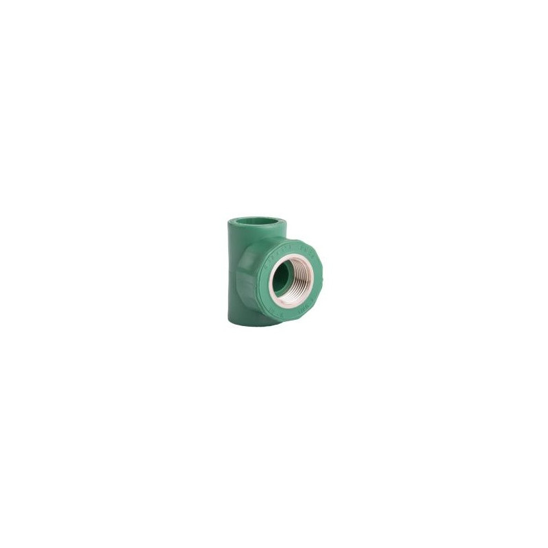 Tee 25mm inserto hembra 1/2" termofusion