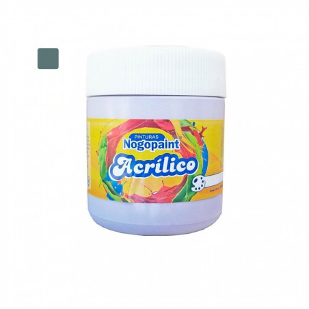 Acrilico artistico 200cc gris mercurio Nogopaint