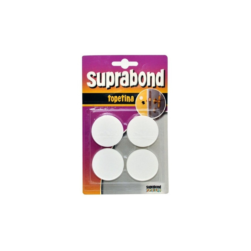 4 topetinas circulares 38mm blancas Suprabond