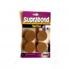 4 topetinas circulares 38mm simil madera Suprabond