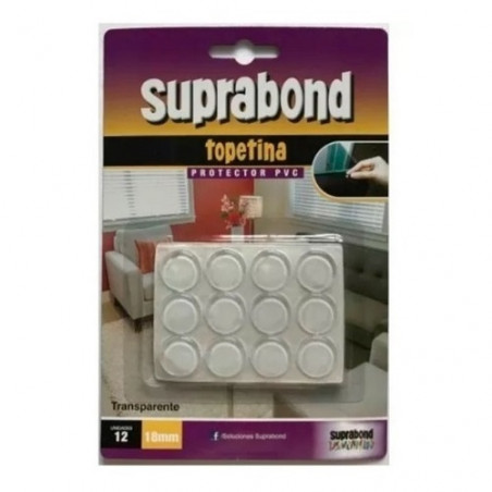 12 topetinas rectangulares 18mm transparentes Suprabond