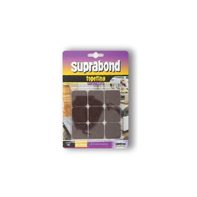 18 topetinas rectangulares fieltro 30mm Suprabond