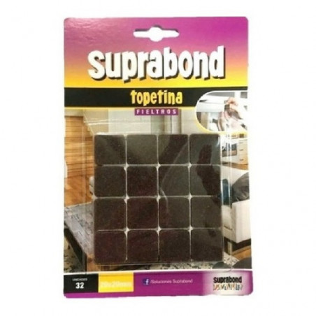 32 topetinas rectangulares fieltro 20mm Suprabond