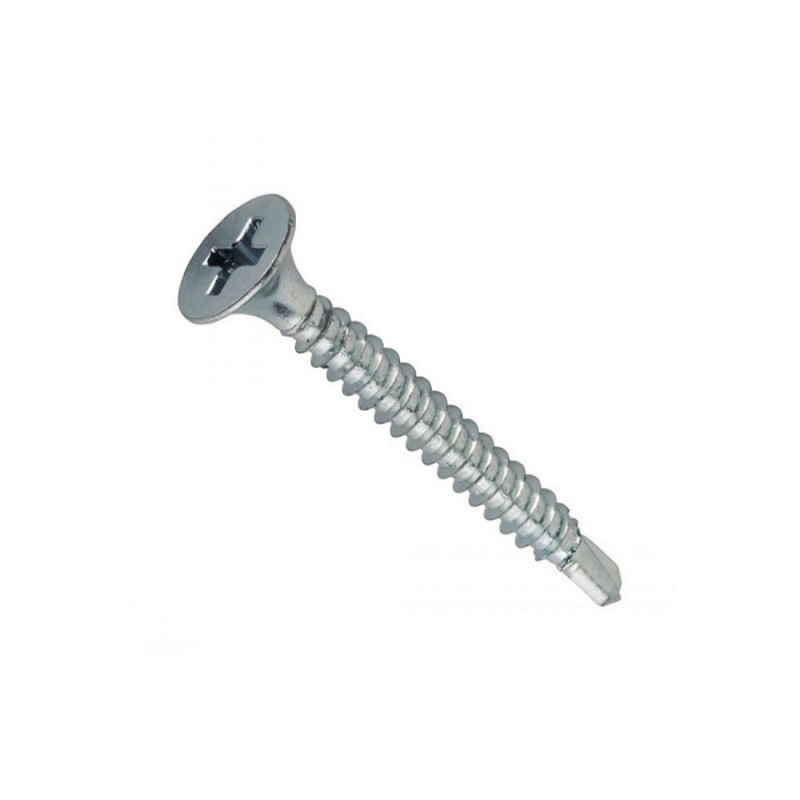 Tornillo T2 punta mecha 6 x 1 1/8" zincado
