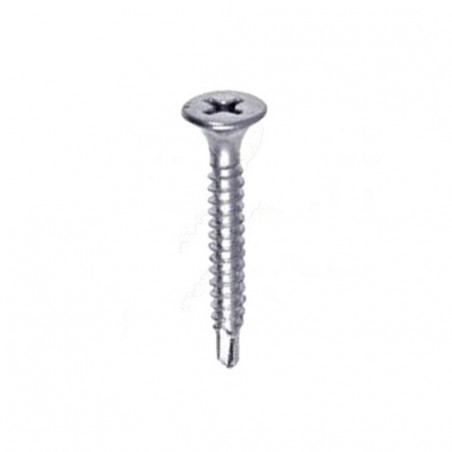 Tornillo T3 punta mecha 6 x 1 5/8" zincado