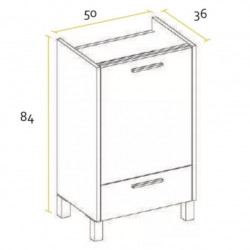 Vanitory 50cm Live PVC...