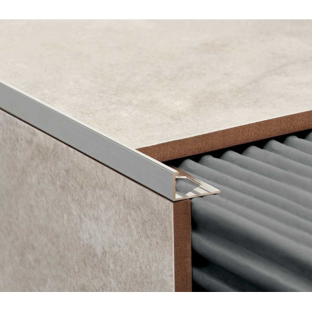 Varilla L aluminio 10mm cromo mate Atrim