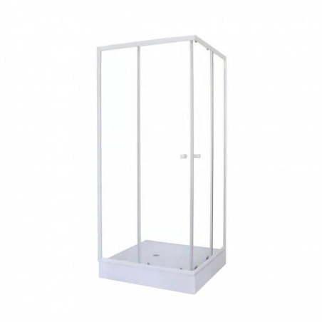 Cabina para ducha vidrio transparente 80 x 80cm Gloa