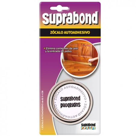 Zocalo burlete flexible autoadhesivo 92 cm gris Suprabond