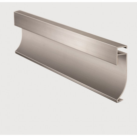 Zocalo aluminio LED 60 x 13mm mate Atrim