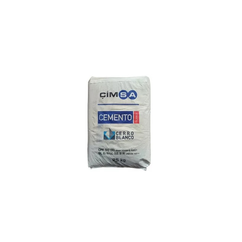 Bolsa cemento blanco 25 kg Cimsa