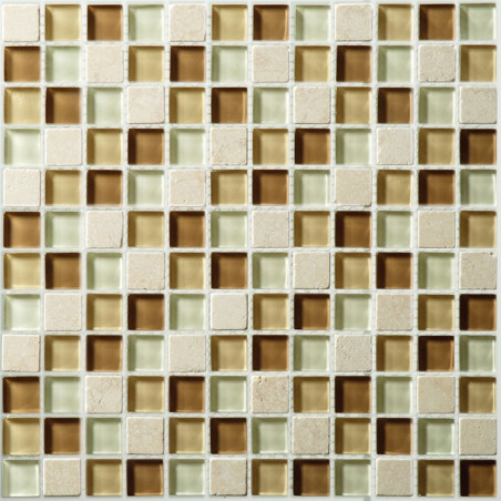 Malla revestimiento Ocra brillante 30 x 30cm Misiones