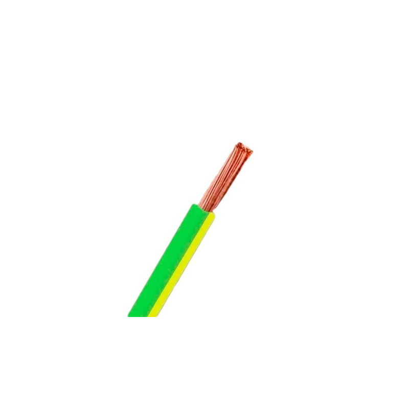 metro cable unipolar 1.5mm verde amarillo