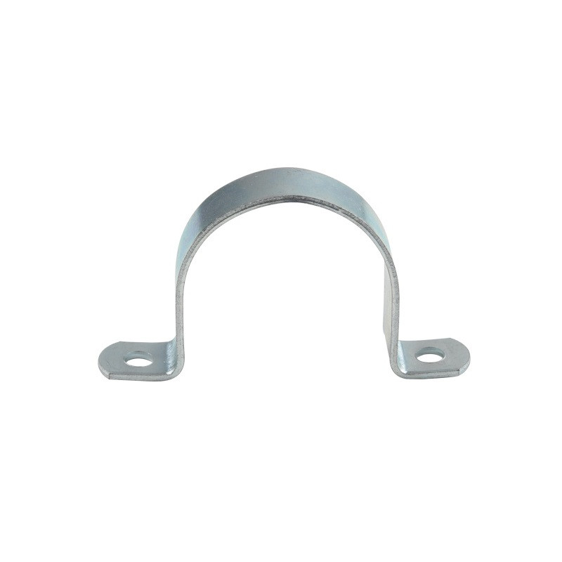 Grampa omega galvanizada para caño PVC 110 mm