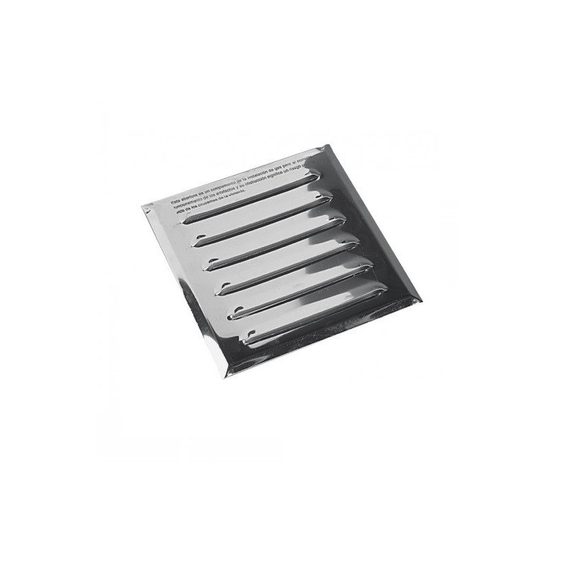 Reja de ventilacion acero inoxidable 15 x 15cm