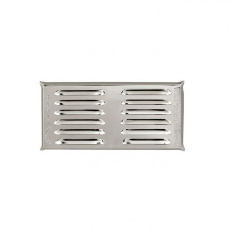 reja de ventilacion acero inoxidable 15 x 30cm
