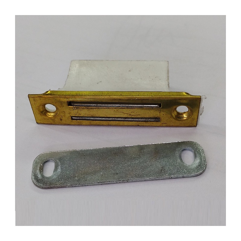 Reten magnetico de embutir frente bronce para muebles