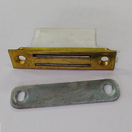 Reten magnetico de embutir frente bronce para muebles