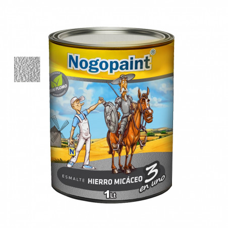 convertidor hierro efecto forjado 1 lt gris plata Nogopaint