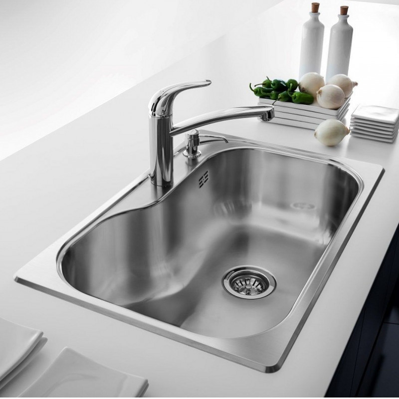 pileta Luxor SI71AD acero inox 304 Johnson Acero