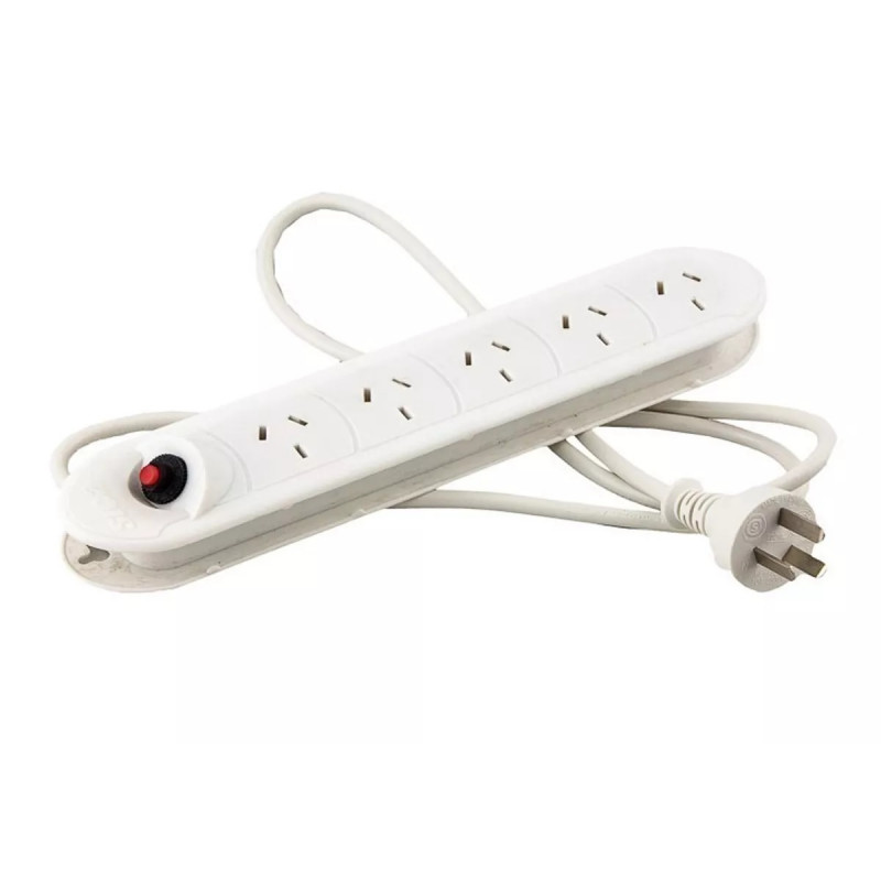 Prolongador multiple 5 tomas con cable 1.5 mts