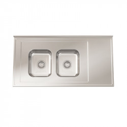 Mesada acero 430 120cm con...