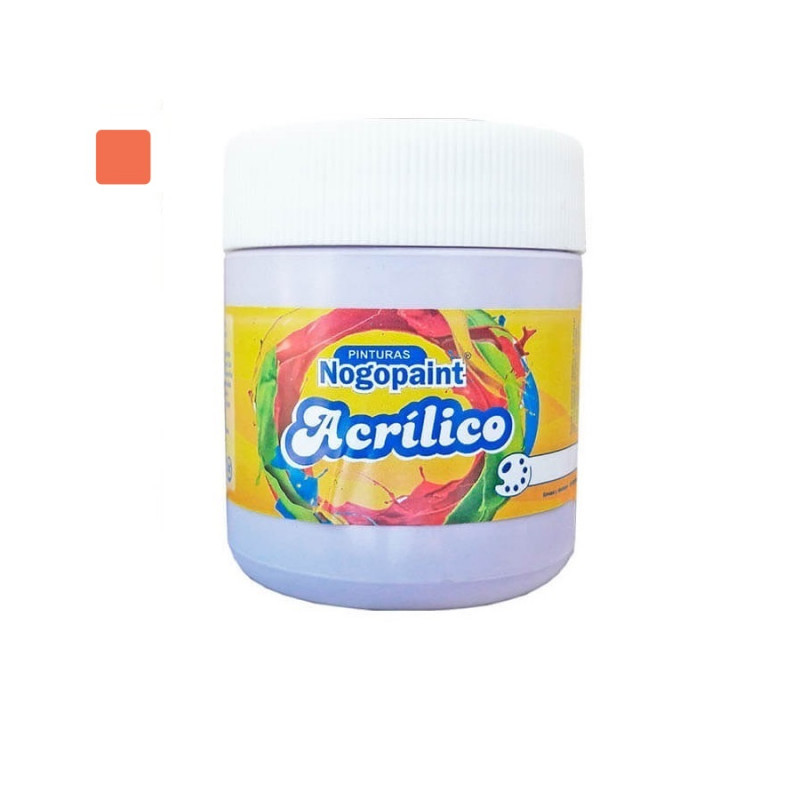 Acrilico artistico 200cc naranja Nogopaint