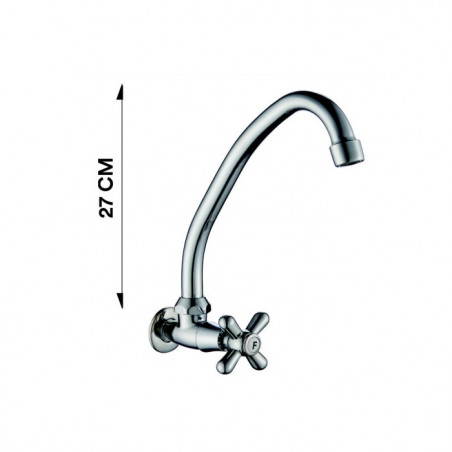griferia de pared 1 agua pico alto J TGPlast