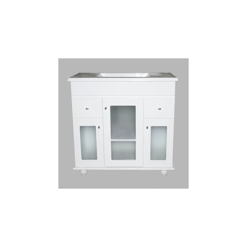 Mueble para baño Maral blanco 80cm con mesada IG