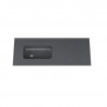 mesada MS 140x60cm con bacha integral sin zocalo gris oscuro