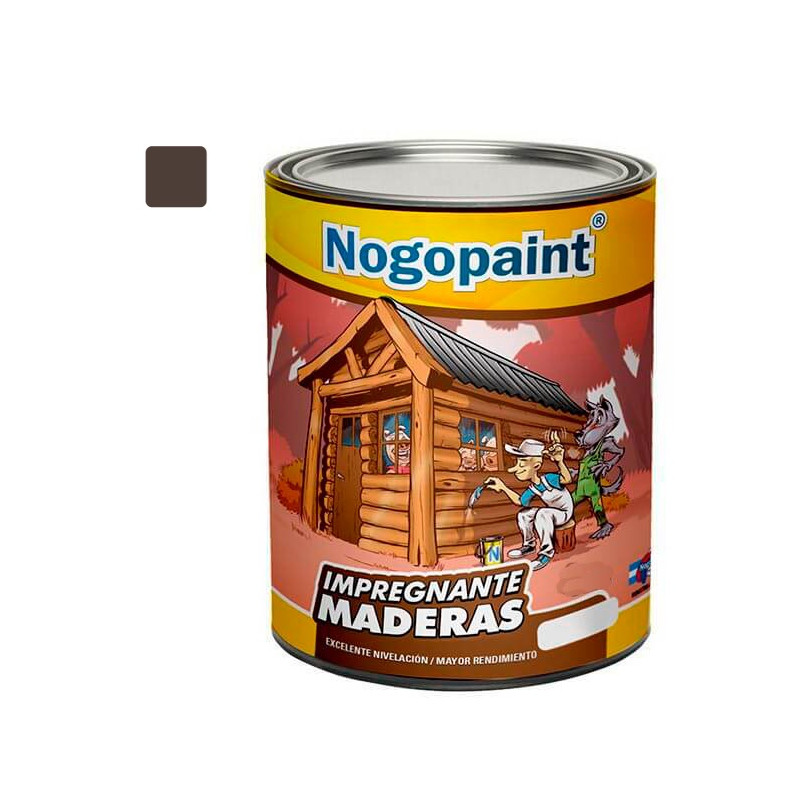 impregnante para madera 4lt algarrobo brillante Nogopaint