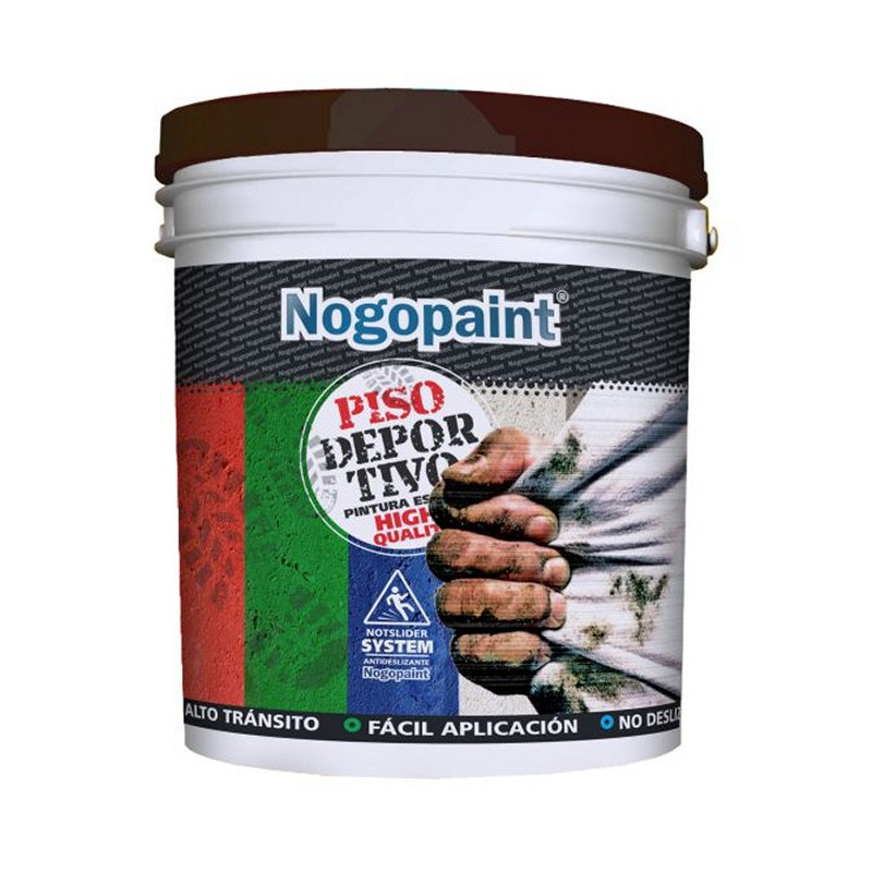 pintura para pisos deportivos 20 lts gris Nogopaint