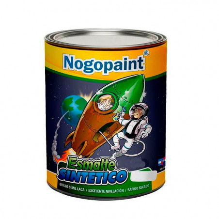 Esmalte sintetico satinado 4 lt negro Nogopaint