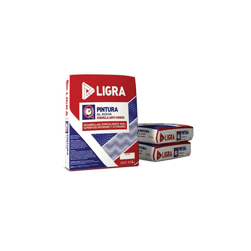 Pintura al agua 4 kg blanca Ligra